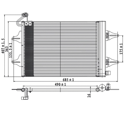 Condenseur, climatisation PowerMax 7110158
