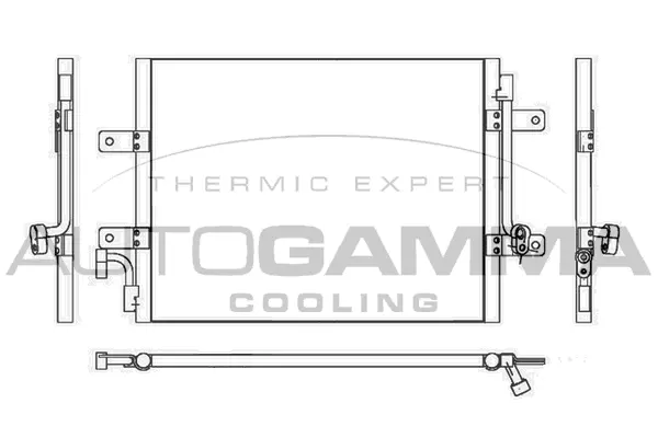 Condenseur, climatisation AUTOGAMMA 107020