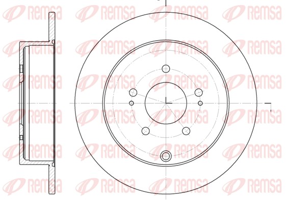 Disque de frein REMSA 6997.00