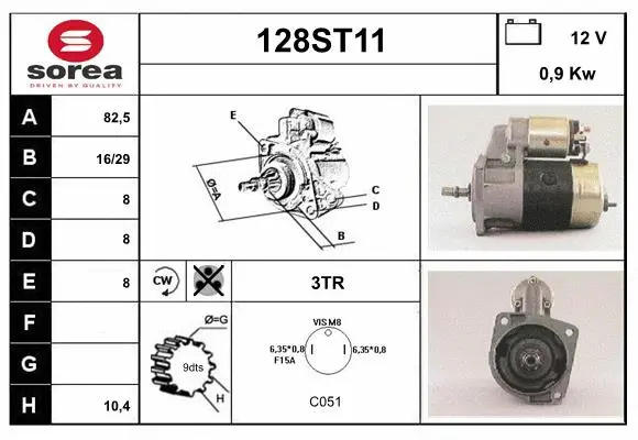 Démarreur STARTCAR 128ST11