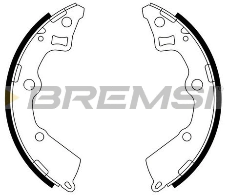Jeu de mâchoires de frein BREMSI GF0767