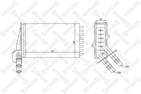 Système de chauffage STELLOX 10-35043-SX