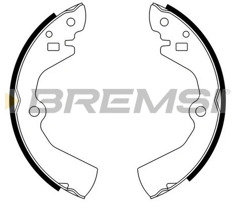 Jeu de mâchoires de frein BREMSI GF0734