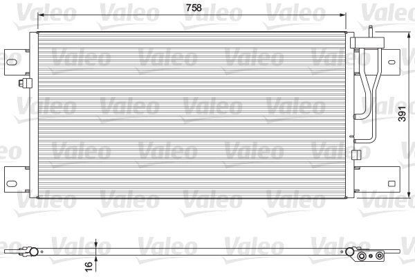 Condenseur, climatisation VALEO 815064