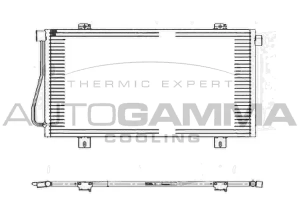 Condenseur, climatisation AUTOGAMMA 105023