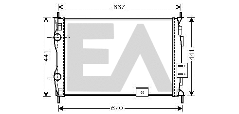 Radiateur, refroidissement du moteur EACLIMA 31R18183