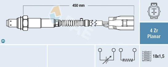 Sonde lambda FAE 77644
