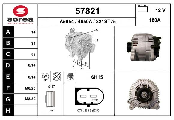 Alternateur EAI 57821