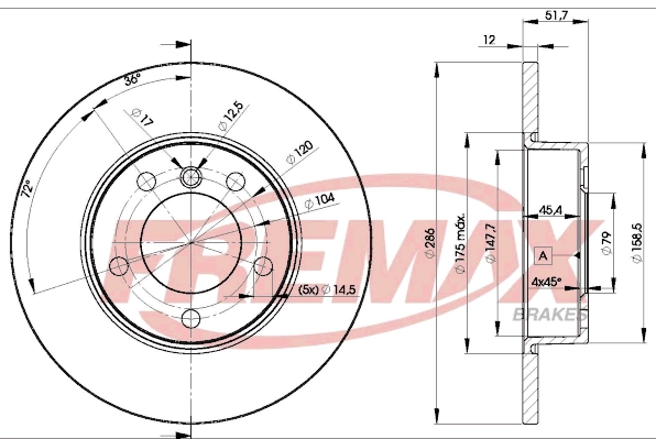 Disque de frein FREMAX BD-0673