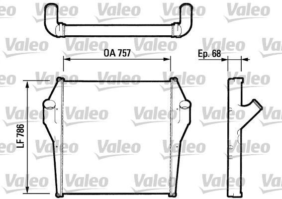 Refroidisseur d'air de suralimentation VALEO 816730