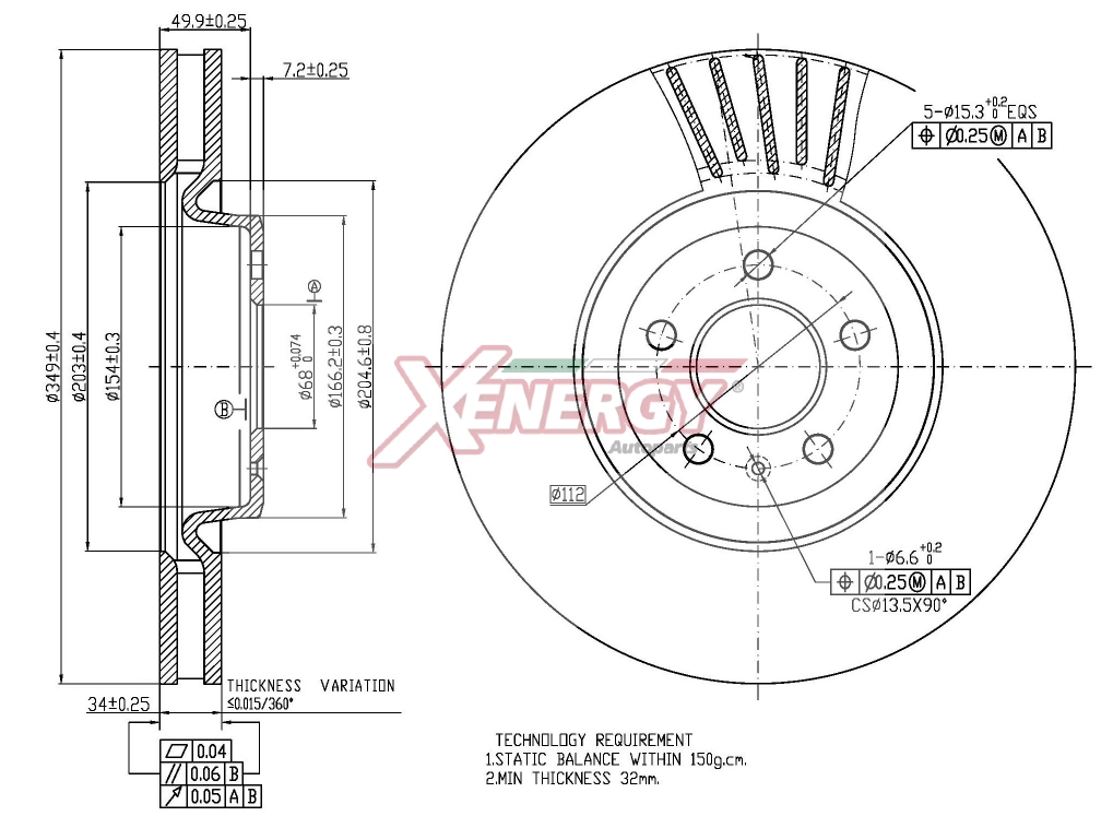 Disque de frein AP XENERGY X602928