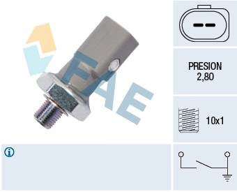 Indicateur de pression d'huile FAE 12855