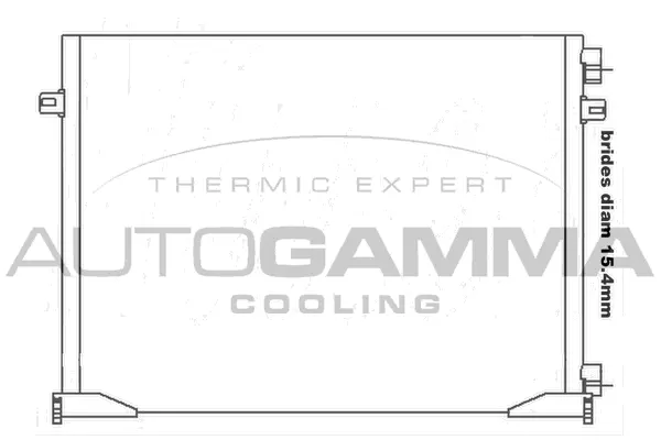 Condenseur, climatisation AUTOGAMMA 105549