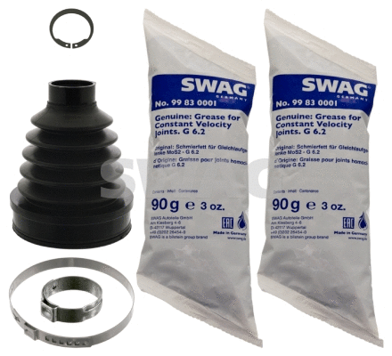 Jeu de joints-soufflets, arbre de commande SWAG 60 94 9892