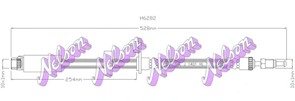 Flexible de frein KAWE H6282