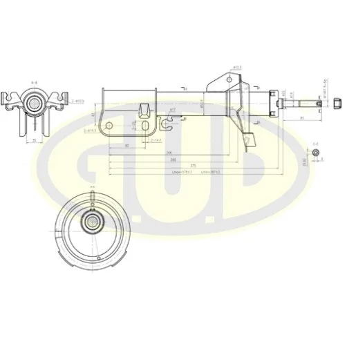 Amortisseur G.U.D. GSA334620