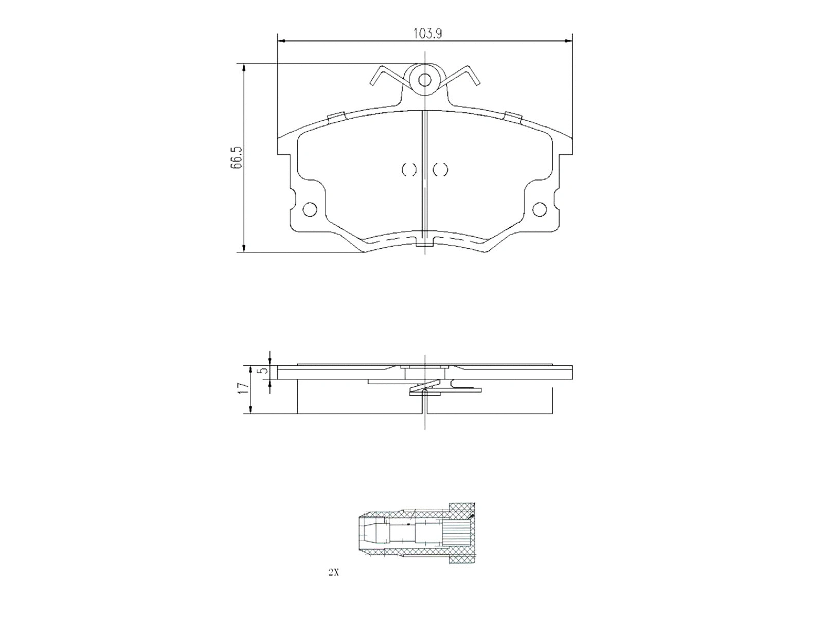 Kit de plaquettes de frein, frein à disque A.Z. Meisterteile AZMT-44-022-1283