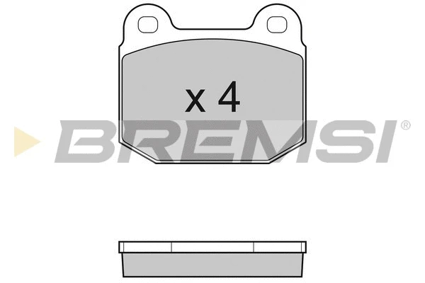 Kit de plaquettes de frein, frein à disque BREMSI BP3035