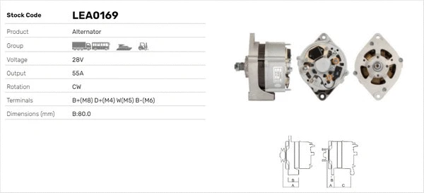 Alternateur LUSA LEA0169