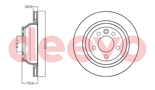 Disque de frein DEEVO BD16680