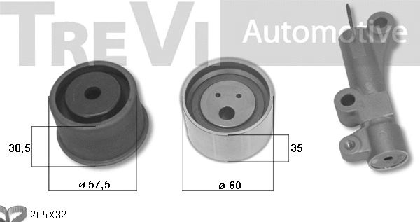 Kit de courroie crantée TREVI AUTOMOTIVE KD1516