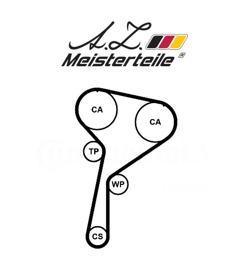 Kit de courroie crantée A.Z. Meisterteile AZMT-30-058-2301