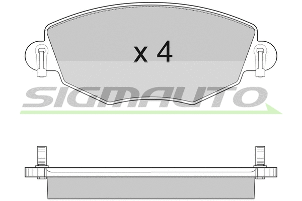 Kit de plaquettes de frein, frein à disque SIGMAUTO SPA926