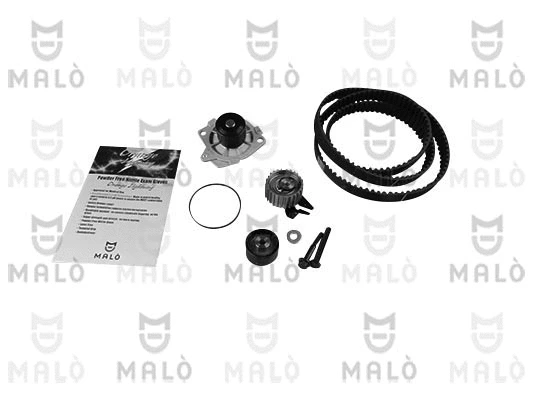Pompe à eau + kit de courroie crantée AKRON-MALÒ 1555001