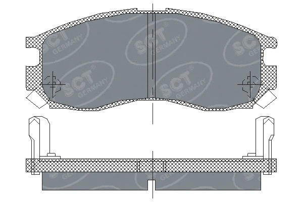 Kit de plaquettes de frein, frein à disque SCT - MANNOL SP 133 PR