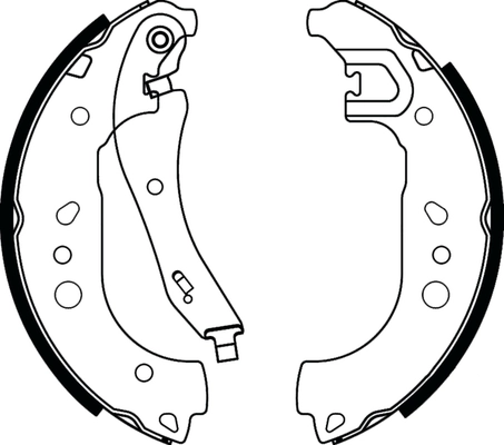 Jeu de mâchoires de frein ABTEX ABS4160