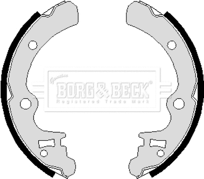 Jeu de mâchoires de frein BORG & BECK BBS6121