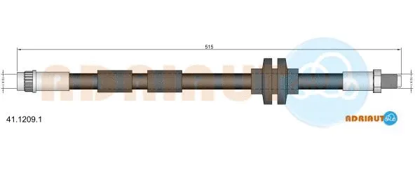 Flexible de frein ADRIAUTO 41.1209.1