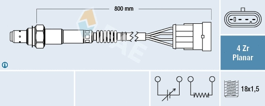 Sonde lambda FAE 77610