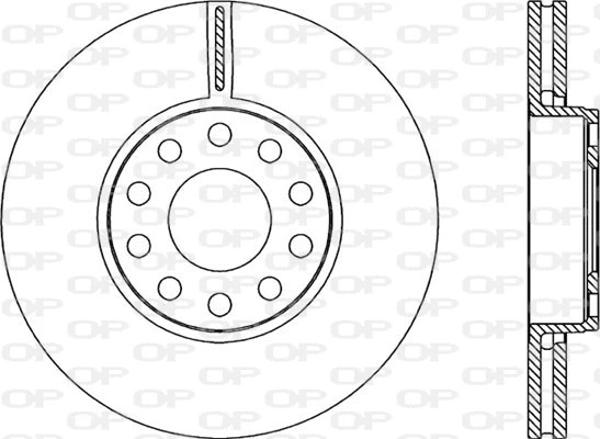 Disque de frein OPEN PARTS BDR2280.20