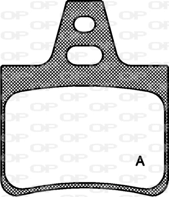 Kit de plaquettes de frein, frein à disque OPEN PARTS BPA0311.00