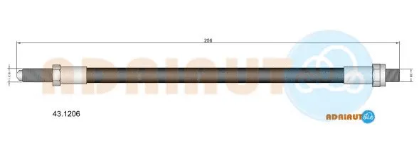 Flexible de frein ADRIAUTO 43.1206