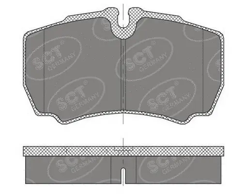 Kit de plaquettes de frein, frein à disque SCT - MANNOL SP 452 PR