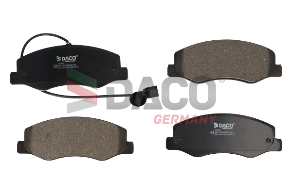 Kit de plaquettes de frein, frein à disque DACO Germany 323003