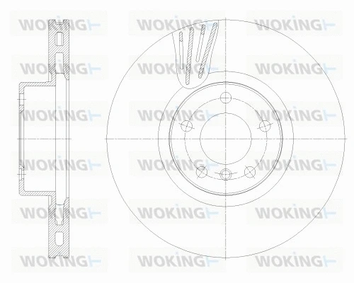 Disque de frein WOKING D62529.10