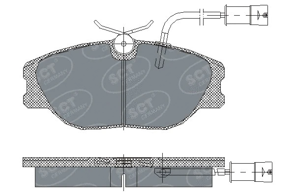 Kit de plaquettes de frein, frein à disque SCT - MANNOL SP 163 PR
