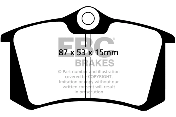 Kit de plaquettes de frein, frein à disque EBC Brakes DP5680NDX