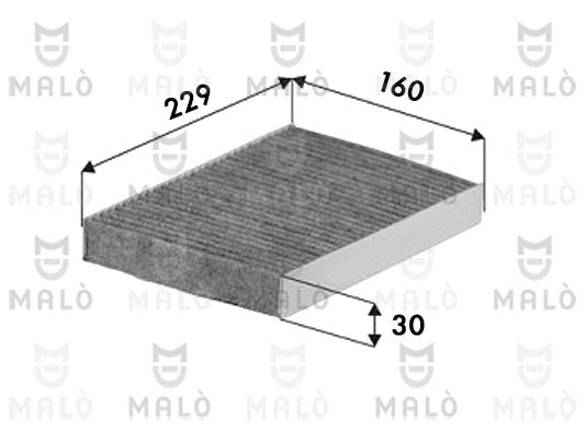 Filtre, air de l'habitacle AKRON-MALÒ 1532652