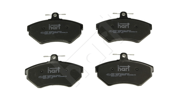 Kit de plaquettes de frein, frein à disque HART 215 903