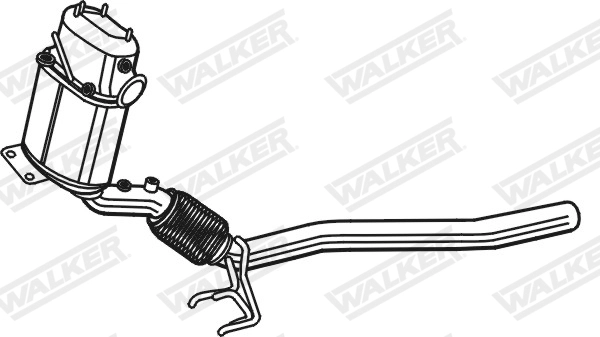 Filtre à particules / à suie, échappement WALKER 93310