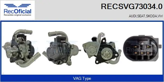 Vanne EGR RECOFICIAL RECSVG73034.0