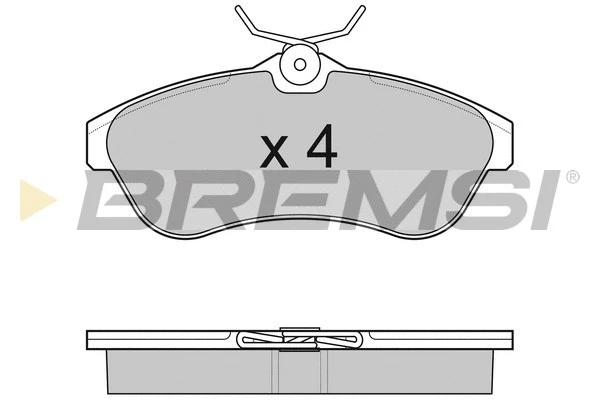 Kit de plaquettes de frein, frein à disque BREMSI BP3009
