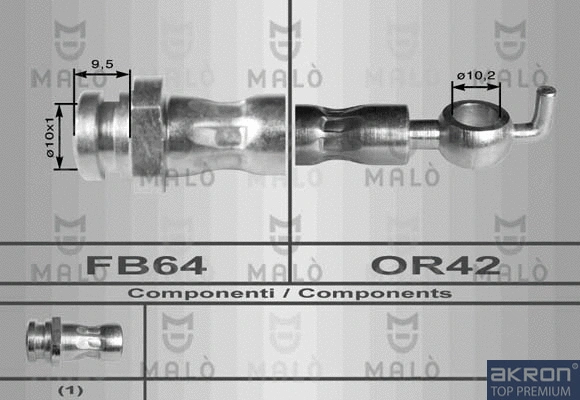 Flexible de frein AKRON-MALÒ 80041
