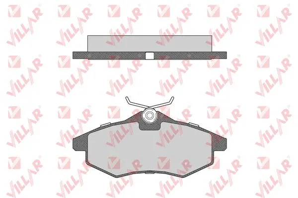Kit de plaquettes de frein, frein à disque VILLAR 626.0805