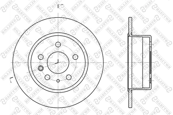 Disque de frein STELLOX 6020-3305-SX