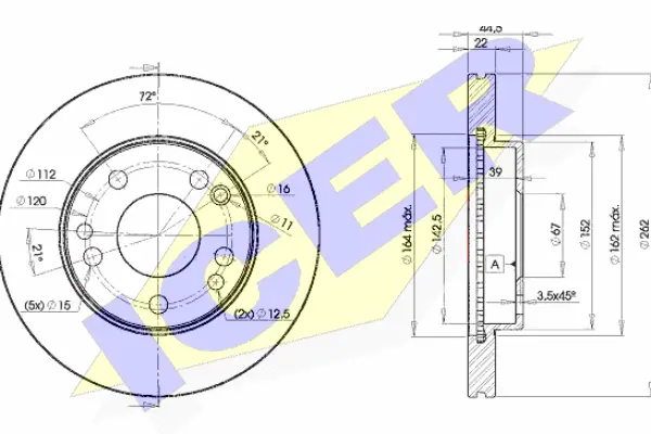 Disque de frein ICER 78BD7560-2